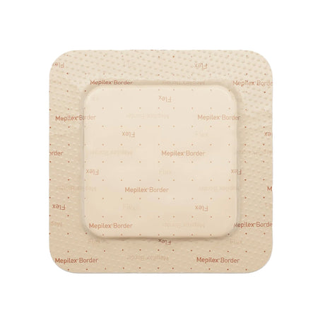 Foam Dressing Mepilex® Border Flex 4 X 4 Inch With Border Film Backing Silicone Adhesive Square Sterile - BeHope