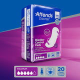 Bladder Control Pad Attends® Discreet Maximum 13 Inch Length Heavy Absorbency Polymer Core One Size Fits Most - BeHope