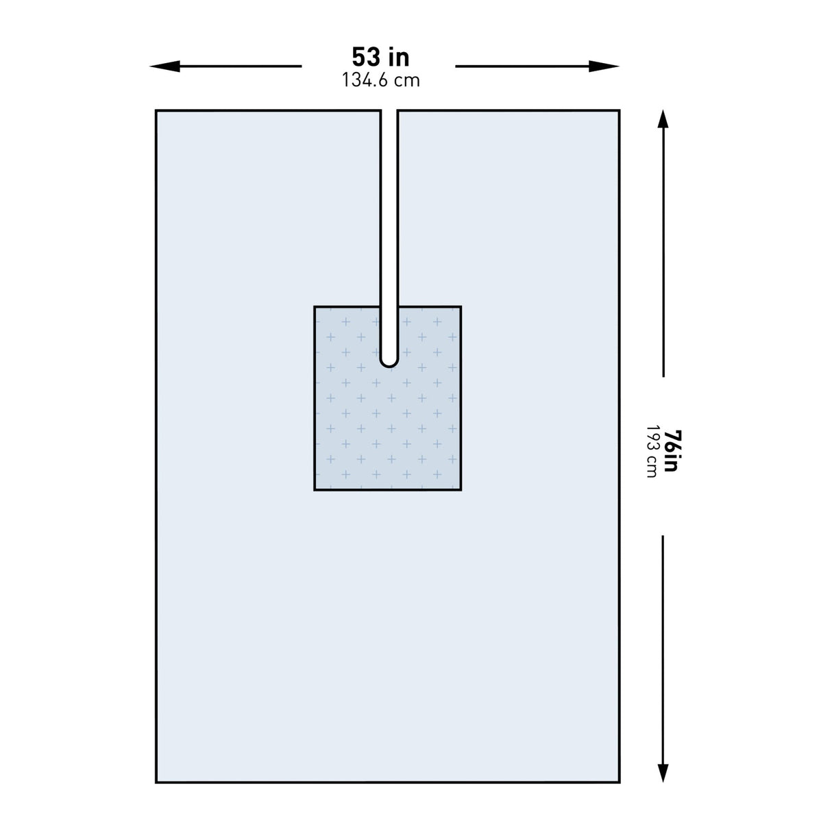 Orthopedic Drape McKesson U-Drape with Split 53 W X 76 L Inch Sterile - BeHope