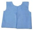 Exam Cape Blue One Size Fits Most Front / Back Opening Belt Closure Female Disposable - BeHope
