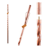 Walking Stick Brazos™ Twisted Traveler's Stick Wood 55 Inch Height Brown Oak - BeHope