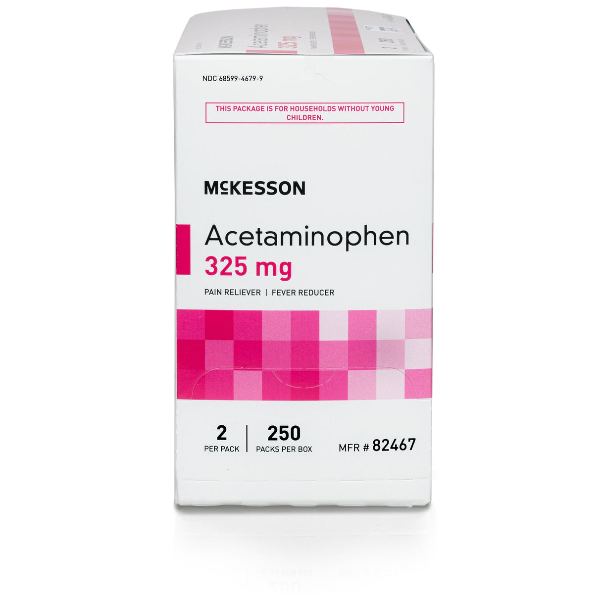 Pain Relief McKesson 325 mg Strength Acetaminophen Unit Dose Tablet 250 per Box - BeHope