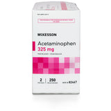 Pain Relief McKesson 325 mg Strength Acetaminophen Unit Dose Tablet 250 per Box - BeHope
