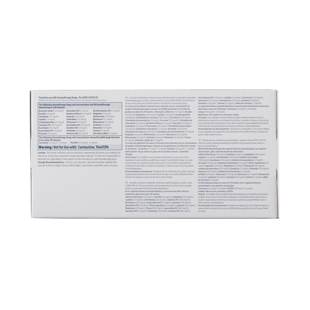 Exam Glove Purple Nitrile® X-Large NonSterile Nitrile Standard Cuff Length Textured Fingertips Purple Chemo Tested - BeHope