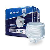 Unisex Adult Absorbent Underwear Attends Overnight Pull On with Tear Away Seams Large Disposable Heavy Absorbency
