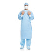 Surgical Gown with Towel Aero Blue X-Large / X-Long Blue Sterile AAMI Level 3 Disposable - BeHope