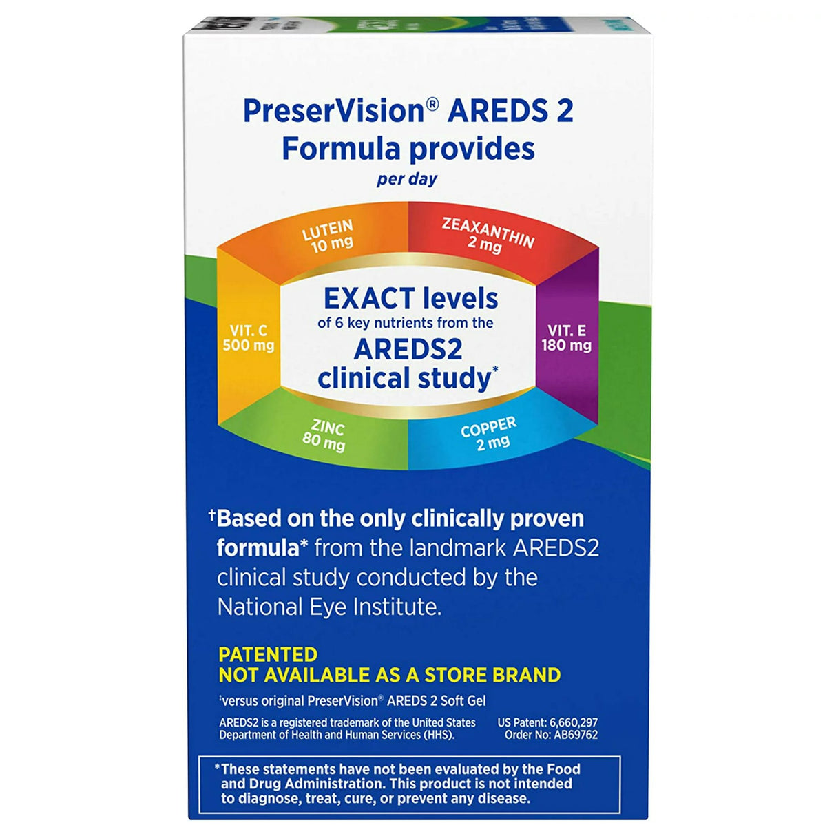 Eye Vitamin Supplement PreserVision® Areds 2 Ascorbic Acid / Vitamin E 2200 IU - 226 mg Strength Capsule 120 per Bottle - BeHope