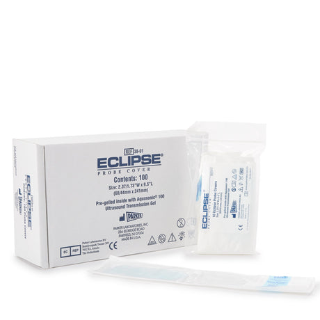 Ultrasound Probe Cover Eclipse® 2-1/2 Inch tapered to 1-3/4 X 9-1/2 Inch Polyisoprene NonSterile Tapered - BeHope