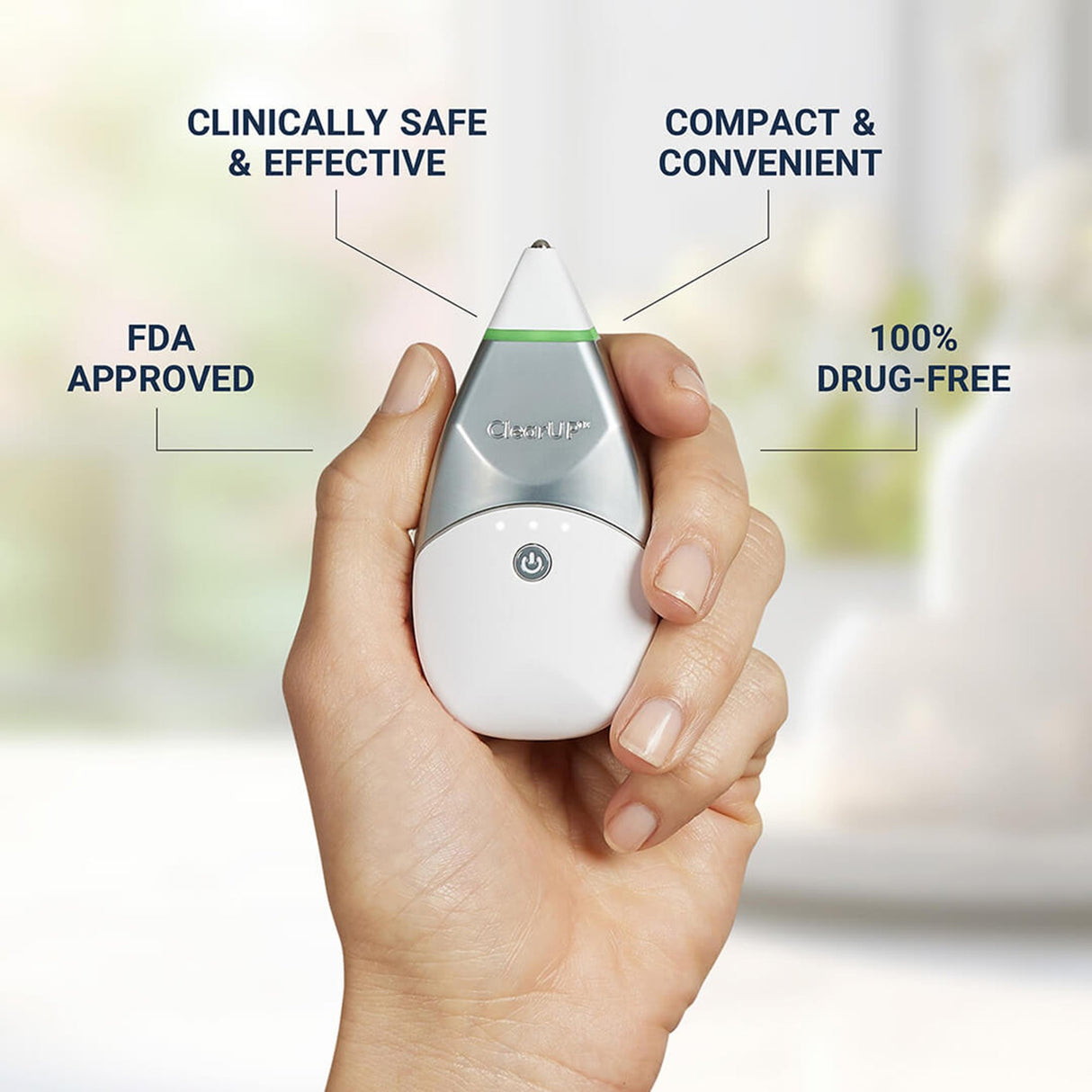 Bioelectronic Sinus Relief Device Tivic ClearUP® 2.0 - BeHope