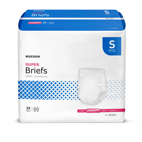 Unisex Adult Incontinence Brief McKesson Small Disposable Moderate Absorbency - BeHope