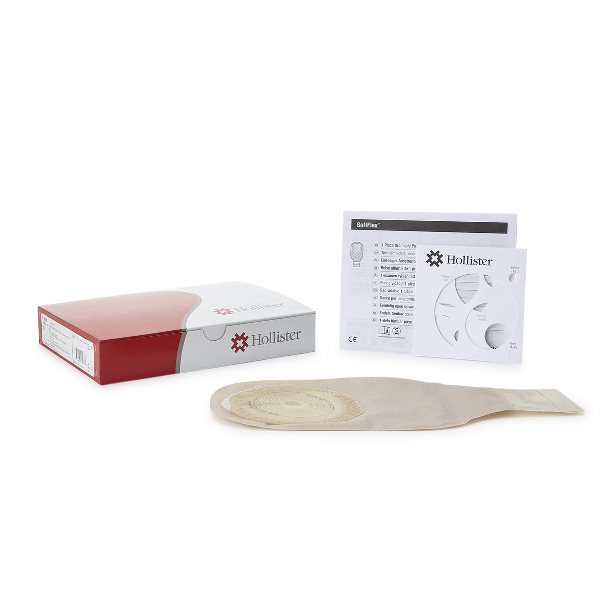 Ostomy Pouch Premier One-Piece System 12 Inch Length Oval, Flat, Trim to Fit 2-1/2 to 3 Inch Stoma Drainable
