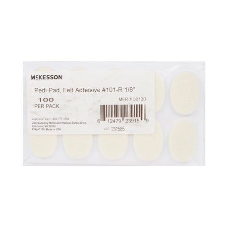 Protective Pad McKesson Pedi-Pad Size 101-Regular Adhesive Foot - BeHope