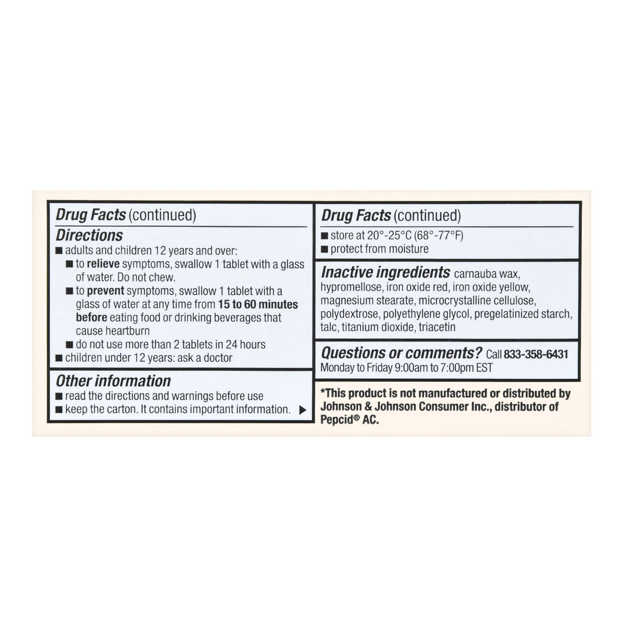 Antacid Foster & Thrive™ 10 mg Strength Tablet 90 per Box - BeHope