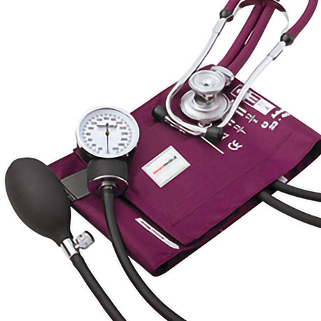 Reusable Aneroid / Stethoscope Set McKesson Brand 23 to 33 cm Adult Cuff Dual Head Sprague Stethoscope Pocket Aneroid - BeHope