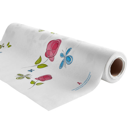 Table Paper Rose Garden® 21 Inch Width 125 Foot Length Print (Roses) Crepe - BeHope