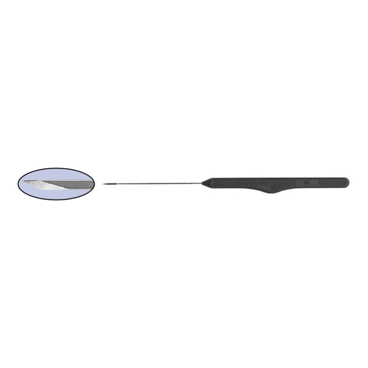 Myringotomy Knife Gyrus Stainless Steel / Plastic Flat Handle Sterile Disposable - BeHope