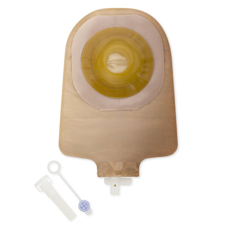 Urostomy Pouch Premier™ One-Piece System 9 Inch Length Convex, Pre-Cut 1-1/2 Inch Stoma Drainable - BeHope