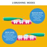 Sonic Toothbrush ISSA™ baby Bubble Blue Dino Ages Birth to 4 Years Silicone - BeHope