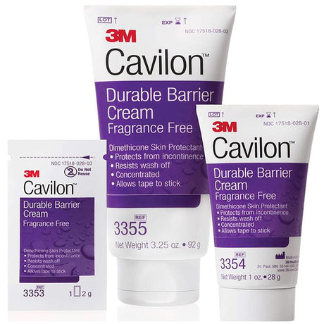 Skin Protectant 3M Cavilon 3.25 oz. Tube Unscented Cream CHG Compatible