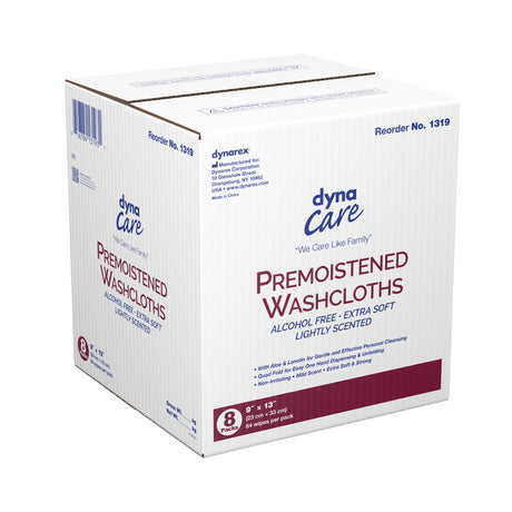 Personal Cleansing Wipe Dynarex Soft Pack Unscented 64 Count