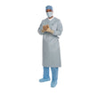Surgical Gown with Towel Aero Chrome X-Large / X-Long Silver Sterile AAMI Level 4 Disposable - BeHope