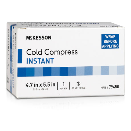 Instant Cold Pack McKesson General Purpose 4-7/10 X 5-1/2 Inch Plastic / Ammonium Nitrate / Water Disposable - BeHope