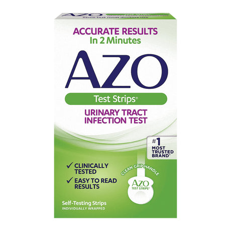 Urinalysis Test Kit AZO Test Strips® Urinary Tract Infection Detection 3 Tests CLIA Waived - BeHope