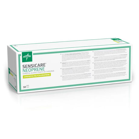 Surgical Glove SensiCare® Neoprene Size 7 Sterile Polychloroprene Standard Cuff Length Smooth Light Brown Chemo Tested - BeHope
