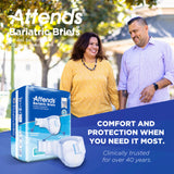 Unisex Adult Incontinence Brief Attends® Bariatric 3X-Large Disposable Heavy Absorbency - BeHope