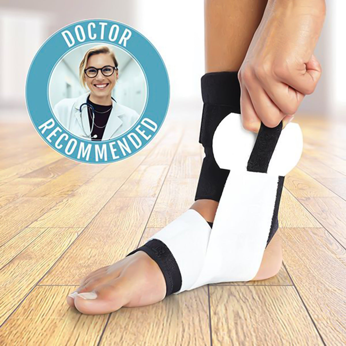 Ankle Brace BioSkin® TRILOK™ Medium Hook and Loop Strap Closure Male 7 to 9-1/2 / Female 8 to 11 Left or Right Foot - BeHope