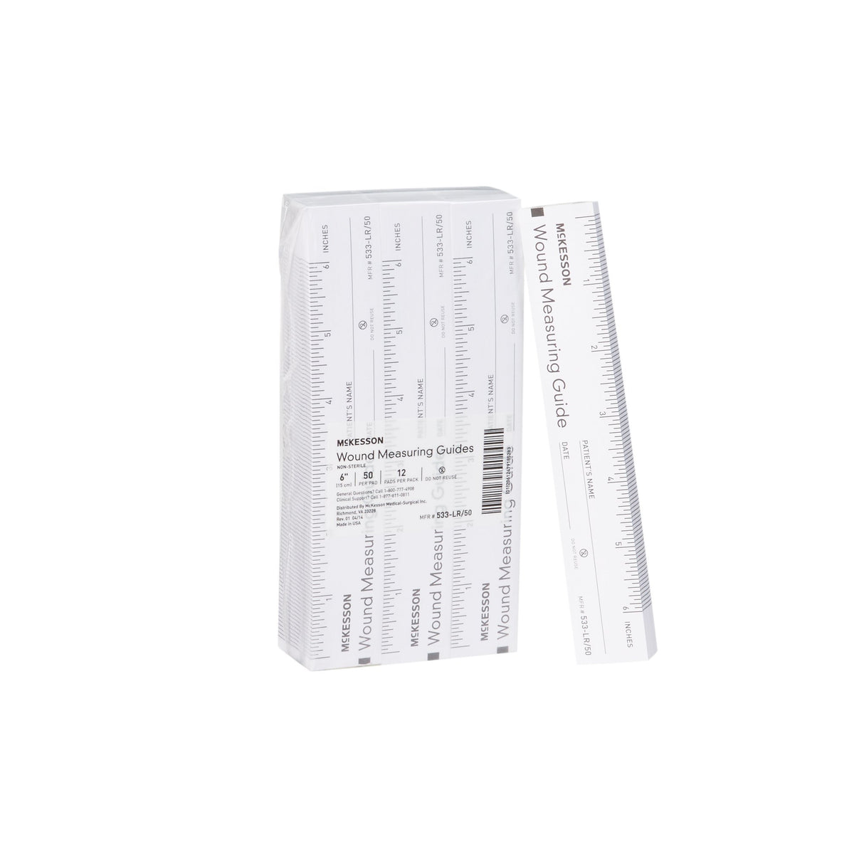 Wound Measuring Guide McKesson 6 Inch Length Paper NonSterile - BeHope