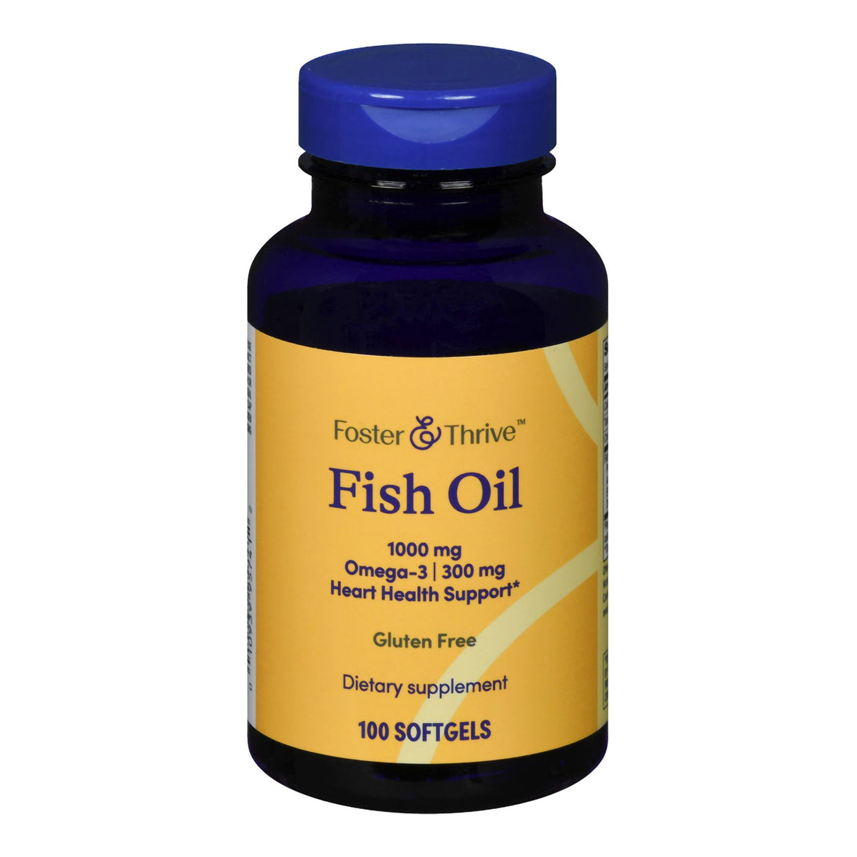 Omega 3 Supplement Foster & Thrive™ Fish Oil 1,000 mg Strength Softgel 100 per Bottle - BeHope