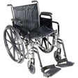 Wheelchair McKesson Dual Axle Desk Length Arm Swing-Away Footrest Black Upholstery 18 Inch Seat Width Adult 300 lbs. Weight Capacity - BeHope