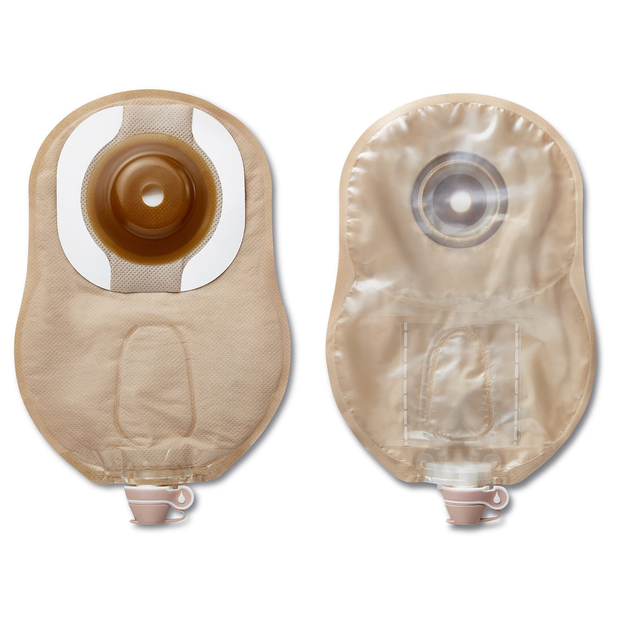 Urostomy Pouch Premier™ One-Piece System 9 Inch Length Convex, Trim to Fit Up to 1 Inch Stoma Drainable - BeHope