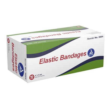 Elastic Bandage Dynarex® 4 Inch X 4-1/2 Yard Clip Detached Closure Tan NonSterile Standard Compression - BeHope