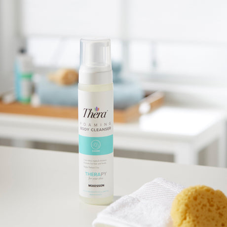 Rinse-Free Shampoo and Body Wash Thera® Foaming 9 oz. Pump Bottle Scented - BeHope