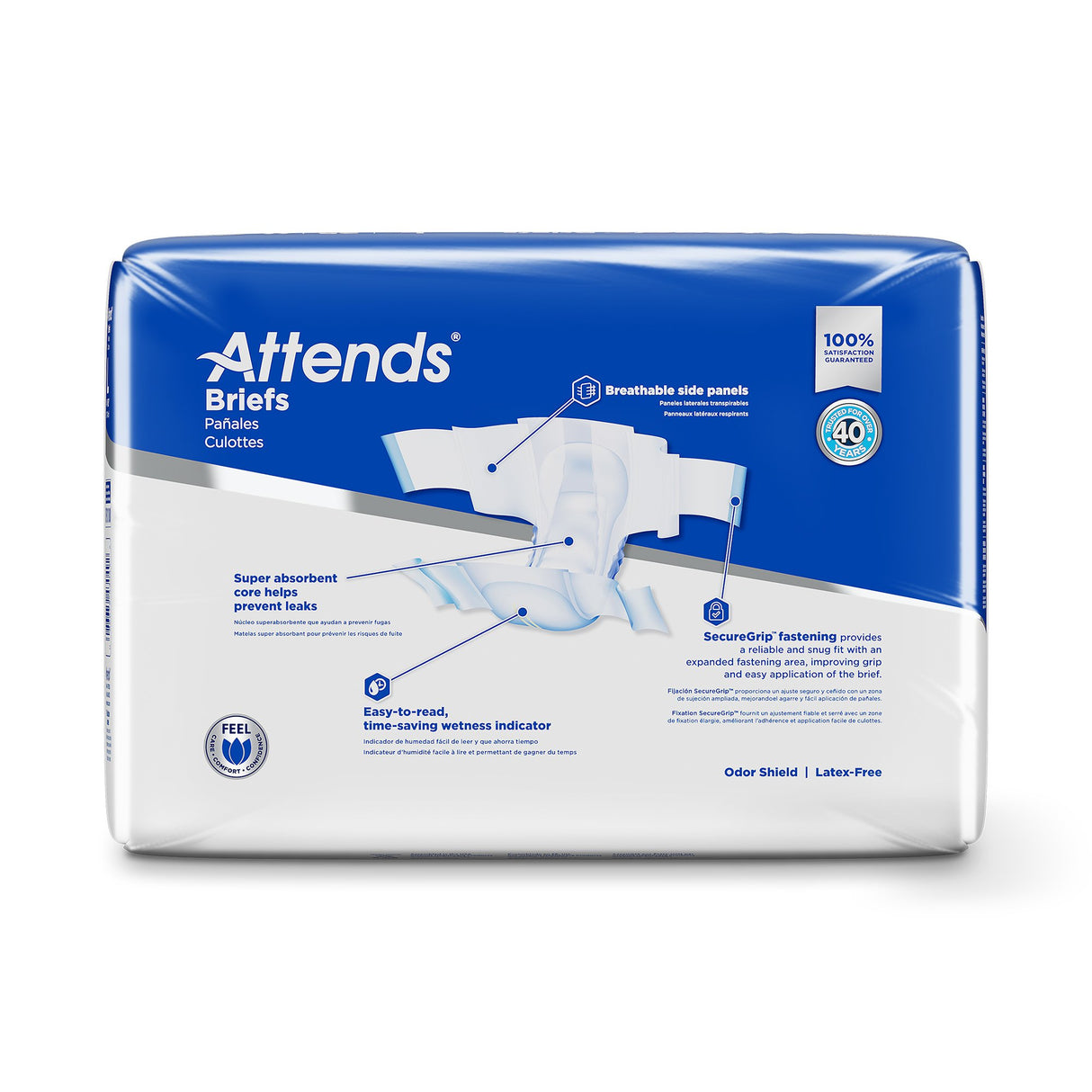 Unisex Adult Incontinence Brief Attends® Care Advanced Large Disposable Heavy Absorbency - BeHope