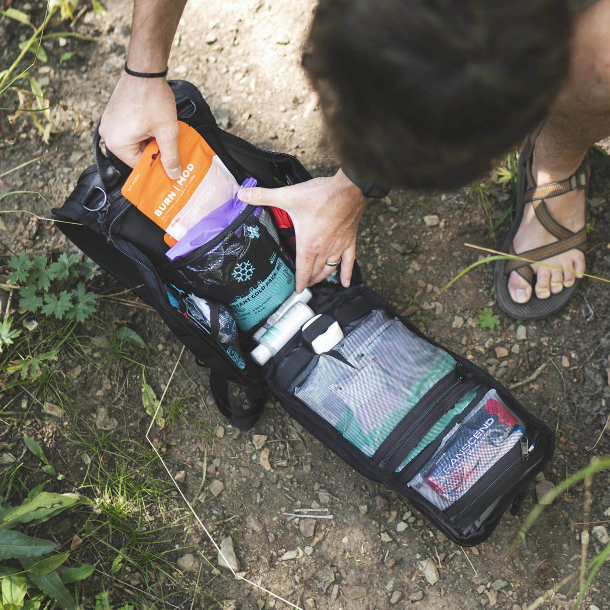 First Aid Kit My Medic™ The MEDIC Standard 10 Person Gray Standard Backpack - BeHope