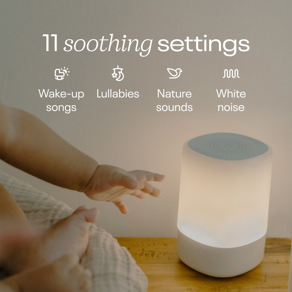 Sound Machine with Night Light Nanit 3-1/2 X 3-1/2 X 5-1/4 Inch - BeHope