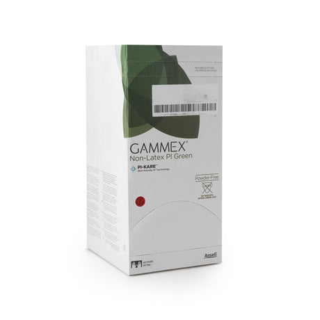 Surgical Glove GAMMEX® Non-Latex PI Green Size 8.5 Sterile Polyisoprene Standard Cuff Length Micro-Textured Light Green Chemo Tested - BeHope