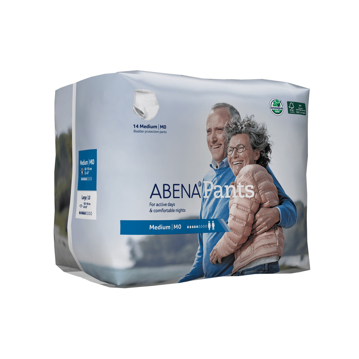 Unisex Adult Absorbent Underwear Abena Pants Pull On with Tear Away Seams Medium Disposable Moderate Absorbency