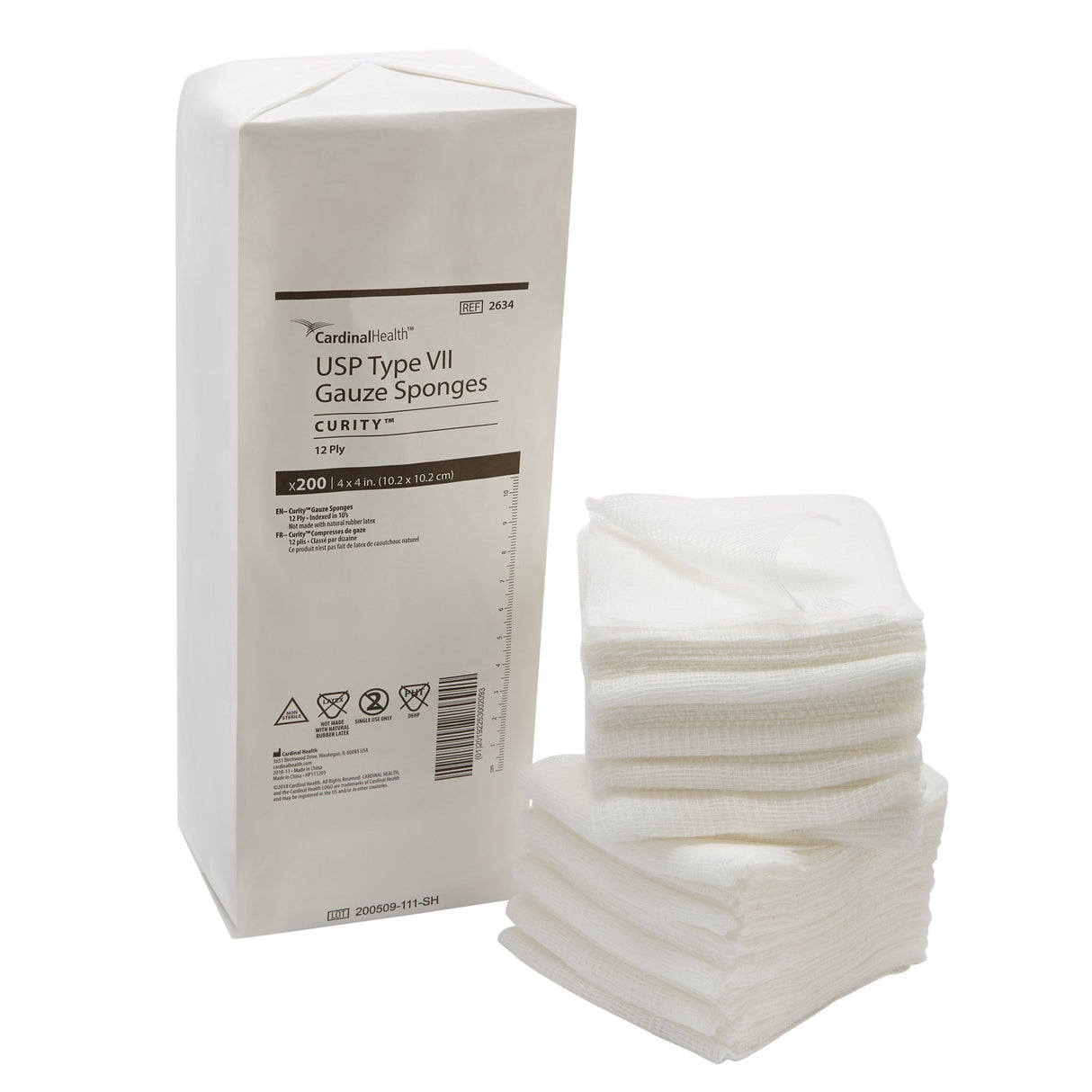 Gauze Sponge Curity™ Nonsterile for Wound Dressing and Cleaning - BeHope