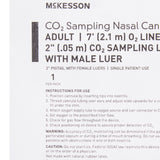 ETCO2 Nasal Cannula McKesson Adult Curved Prongs 7 Foot Tubing - BeHope