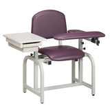 Lab X Series Blood Drawing Chair with Padded Seat and Adjustable Flip Arm - BeHope