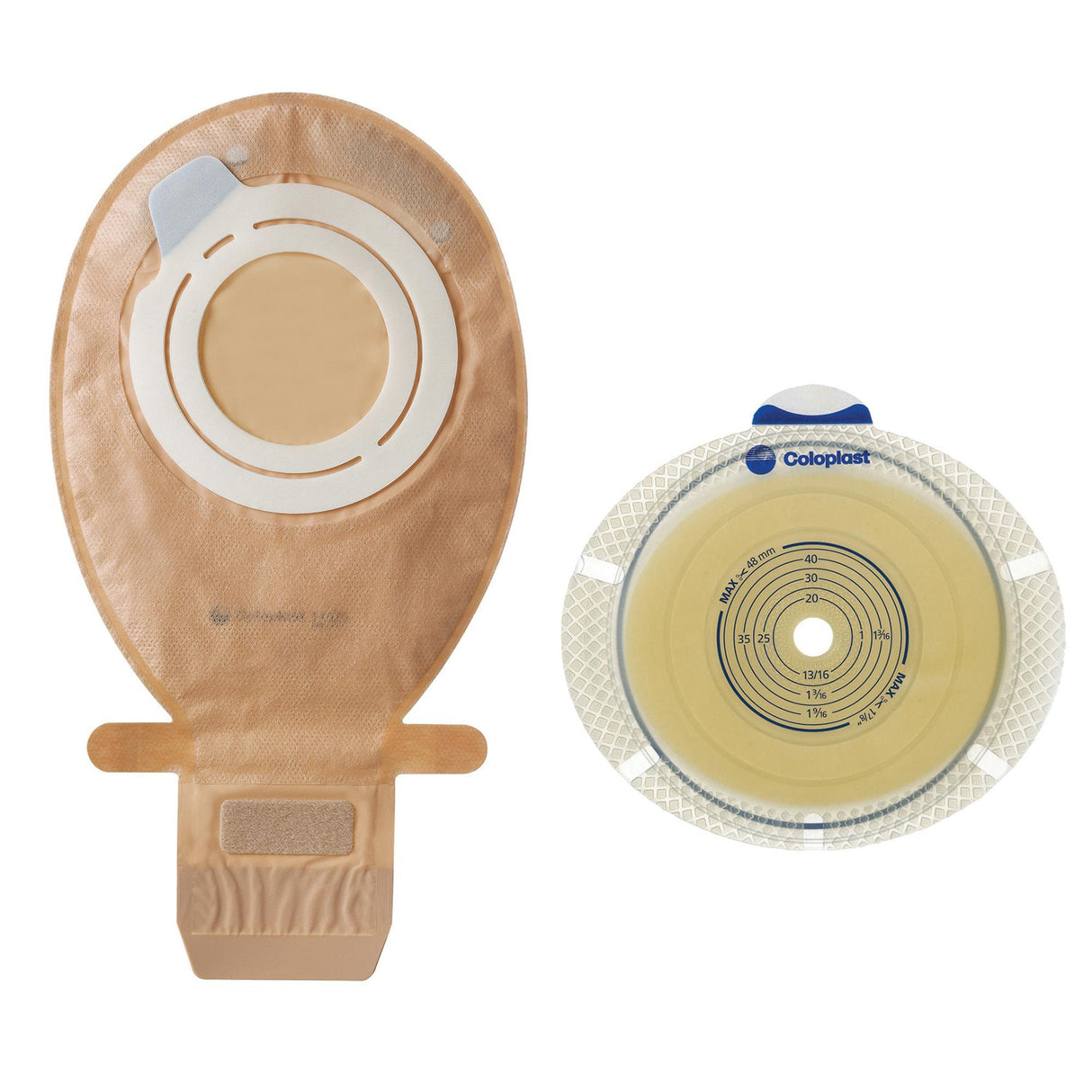 Ostomy Pouch SenSura® Flex Xpro Two-Piece System Maxi Length Flat, Trim to Fit 3/8 to 1-7/8 Inch Stoma Drainable - BeHope