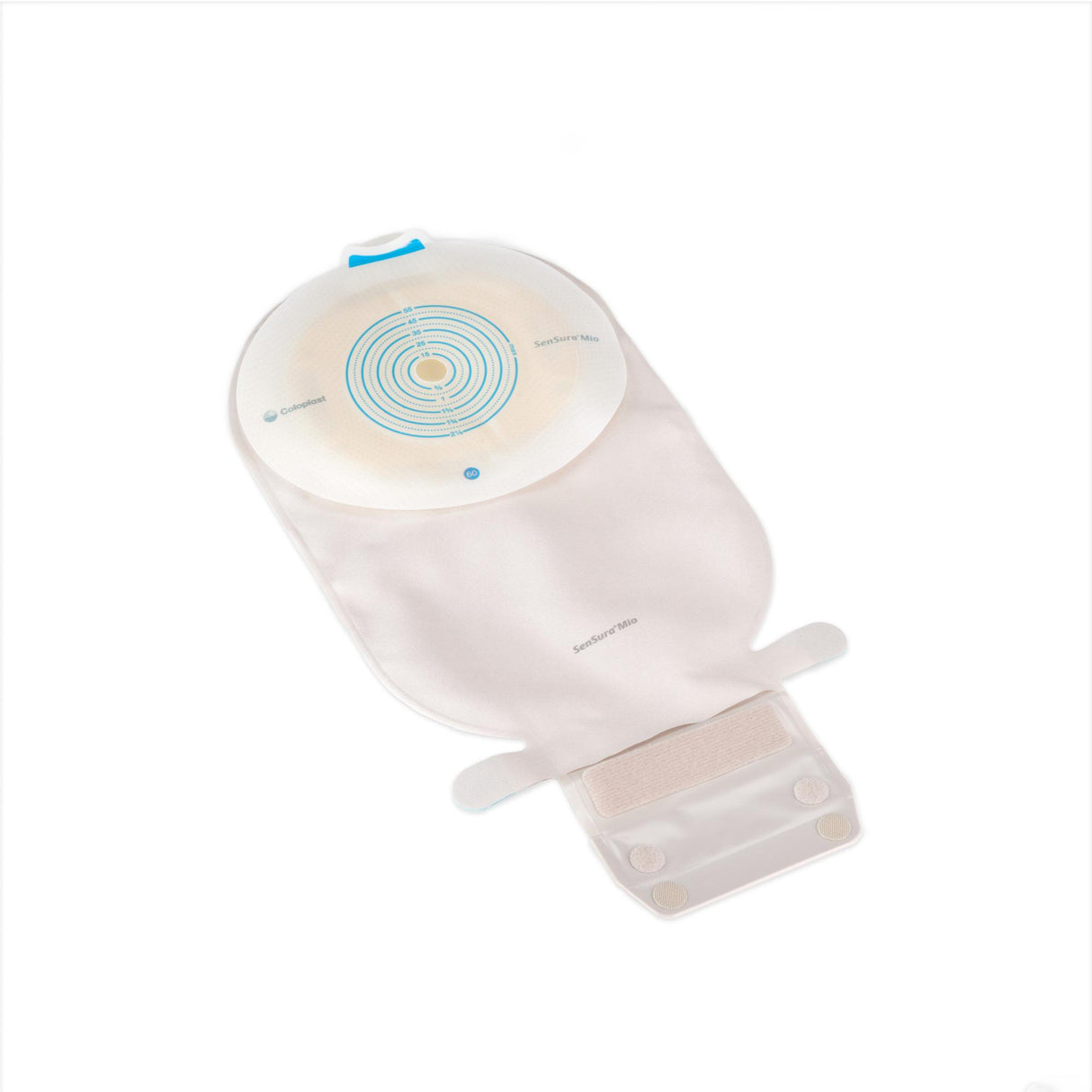 Ostomy Pouch SenSura® Mio Two-Piece System Maxi Length Flat, Trim to Fit 3/8 to 2-1/8 Inch Stoma Drainable - BeHope