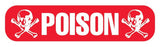 Pre-printed Poison Caution Label Ual™ for High Visibility - BeHope