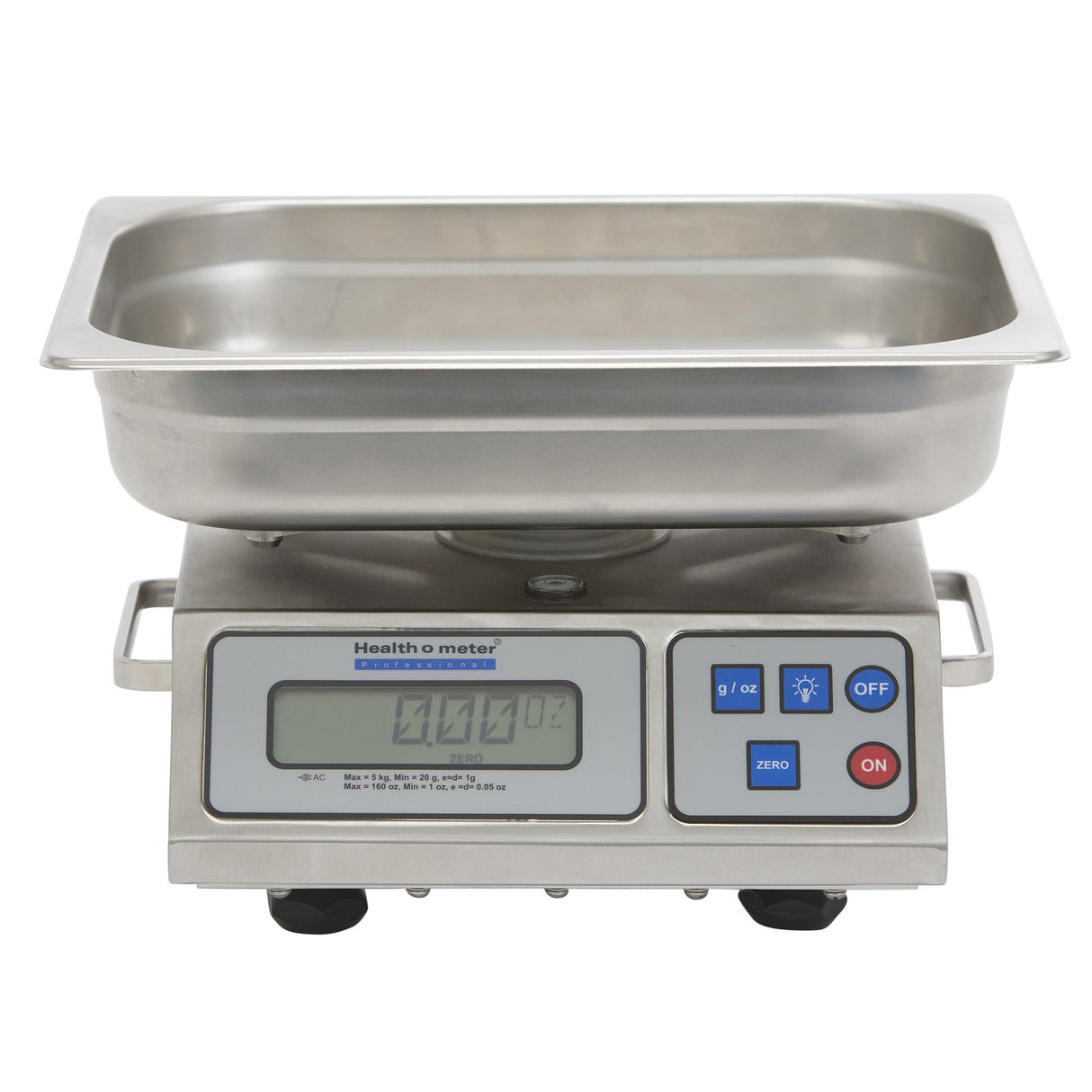 Food / Lab Scale Health O Meter® LCD Display 176 oz / 5000 Gram Capacity Stainless Steel AC Power - BeHope