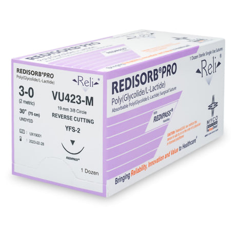 Absorbable Suture With Needle Reli® Redisorb™ Polyglycolic Acid RediPass™ Coating - BeHope
