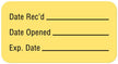 Auxiliary Label Pre-printed Write On Removable for Expiration Date Tracking - BeHope